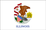 ILLINOIS State Flag - 12\'x18\' Nylon