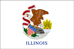 ILLINOIS State Flag - 6\'x10\' Nylon