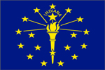 INDIANA State Flag - 3'x5' Nylon