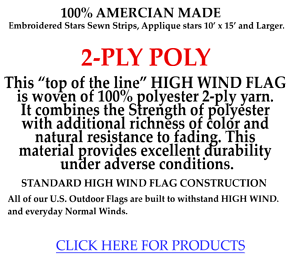 United States Flags-2-PLY Poly
